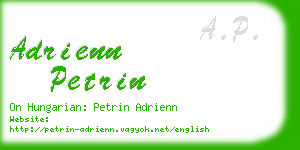 adrienn petrin business card